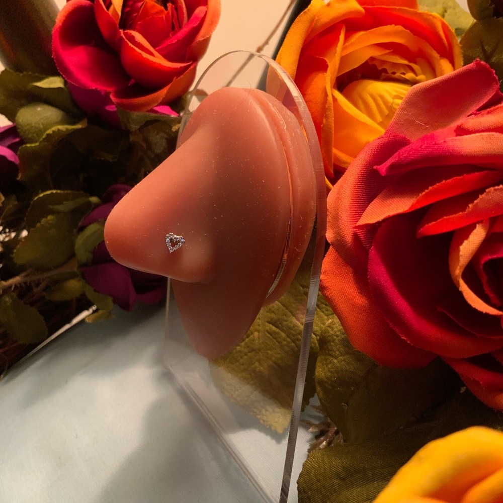 Heart nose ring